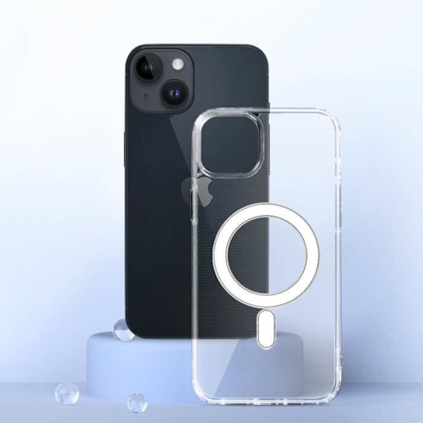 iPhone 14 Plus fodral AVIZAR Transparent - Mjuk - Förbättrat skydd - MagSafe kompatibel Transparent