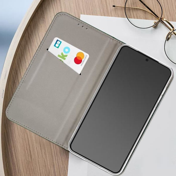Etui, der er kompatibelt med Samsung S23 Plus Folio Dark Green Cover