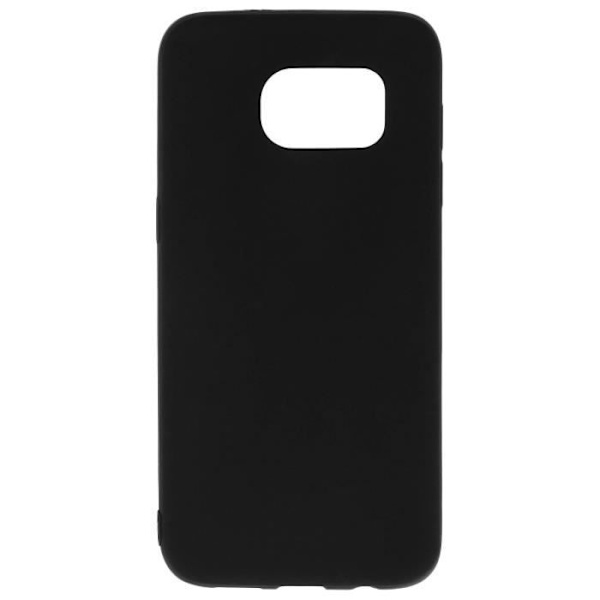 Blødt TPU Gel Silikone Cover til Samsung Galaxy S7 Edge - Mat Sort