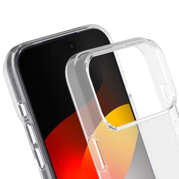 Silisoft Cover - IPhone17 Pro Max - Transparent Vit