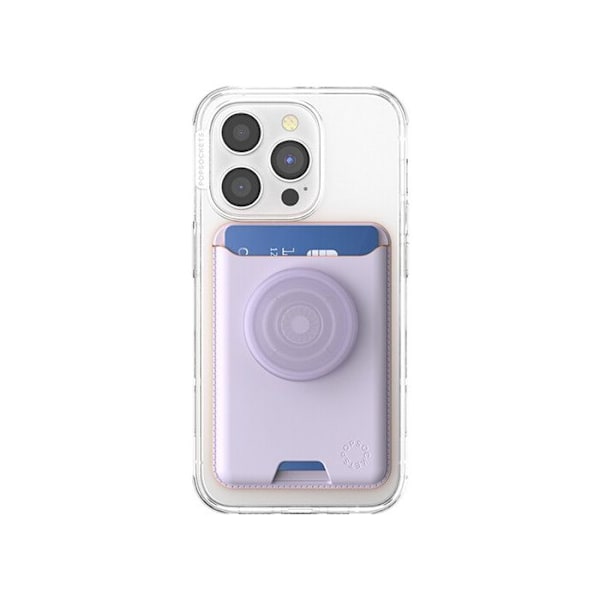 Accessoire til mobiltelefon Popsockets Kortholder PopWallet MagSafe lavendel