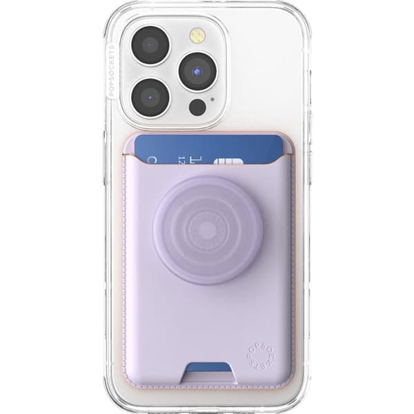 Mobilepuhelimen lisäosa Popsockets Korttipidike PopWallet MagSafe laventeli
