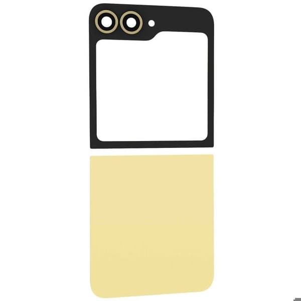 Bageste Øverste og Nederste Glas til Galaxy Z Flip 6 Gul Gul