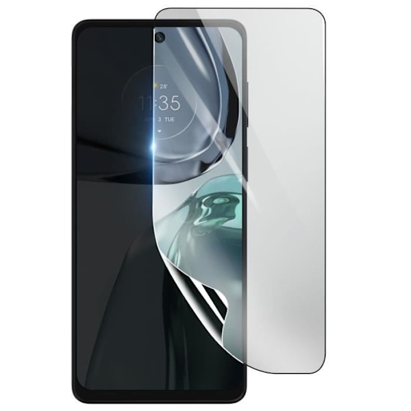 Näytönsuoja - 3MK - Motorola Moto G62 5G - Iskunkestävä Hydrogeeli - Läpinäkyvä - Naarmuuntumaton Transparent