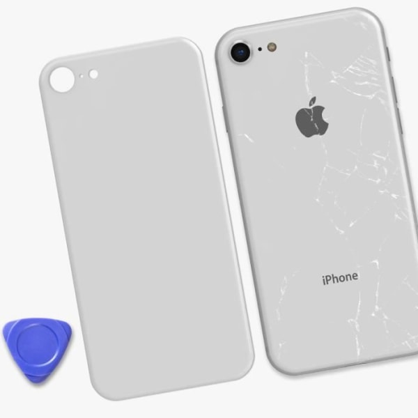 Ersättningsbakglas för Apple iPhone SE 2020 och 8 - AVIZAR - Silver - Grå - 19 g Grå