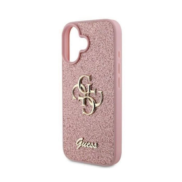 Guess IML Glitter Circle Case MagSafella iPhone 16 6,1" Pink - GUHCP16SHG4SGP Rosa