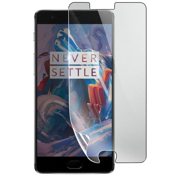 Skärmskydd - 3MK - OnePlus 3 - Hydrogel Stöttålig - Rep-resistent - Ultra-Transparent Vit