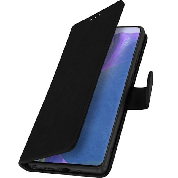 Etui för Samsung Galaxy Note 20 - Chersterfield - Heltäckande fodral - Kortfack - Videostöd - Magnetisk Svart