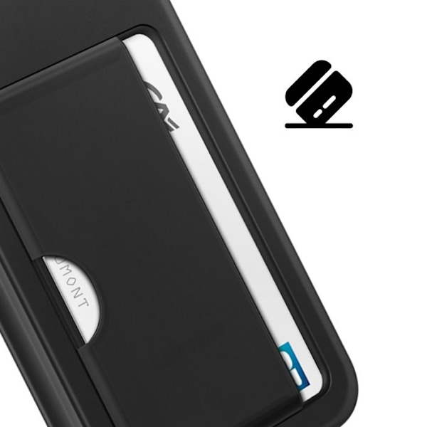Coque för Samsung A26 Kortficka Silikon Soft touch Original Samsung Svart Svart