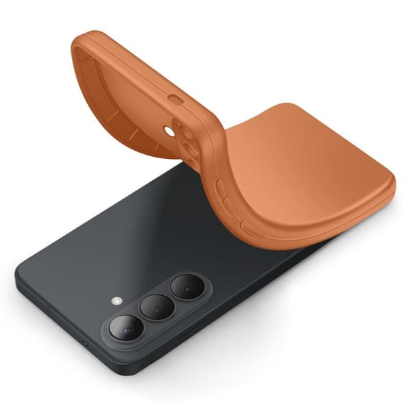 Silicone Cover til Galaxy S26 Plus med Forstærkning til Kamerablok Brun brun