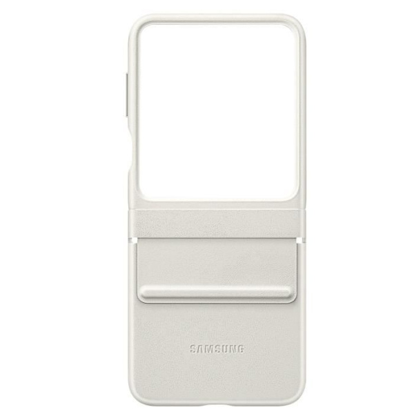 Taske til Samsung Z Flip 5 Faux Læder Flap Øko-læder Original Creme