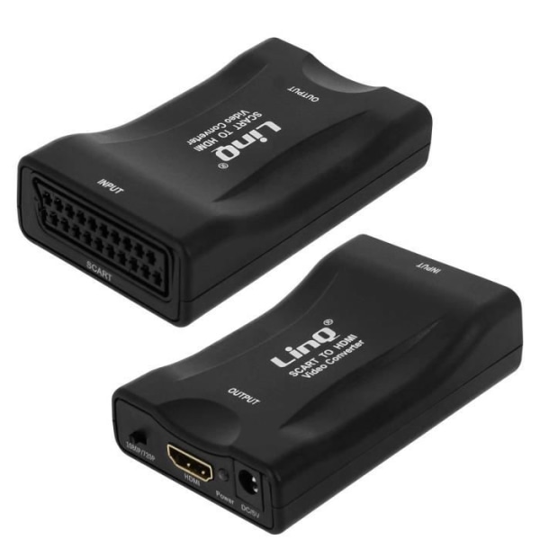 LinQ Scart till HDMI 1080P SCART-HDMI videoadapter - Svart