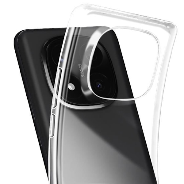 Xiaomi Redmi Note 14 Pro ja 14 Pro Plus Kotelosuoja Läpinäkyvä Silikonireuna Transparent