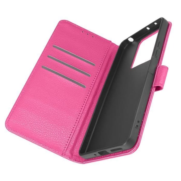 Fodral för Xiaomi Redmi Note 13 5G Flip Wallet Support Video Pink