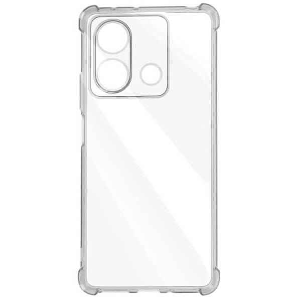 IMAK iskunkestävä kotelo Xiaomi Redmi Note 13 5G:lle - Läpinäkyvä silikoni - Vahvistetut kulmat Transparent