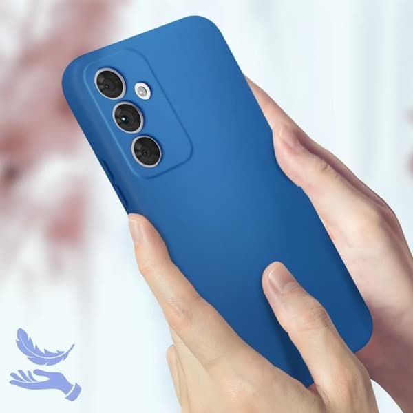 Coque - Snabbt skydd - Samsung Galaxy A54 5G - Semi-rigid - Silikon - Blå Blå