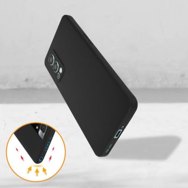 Skydd - AVIZAR - OnePlus Nord 2 - Flexibel Silikongel - Ultrafin - Hållbar Svart