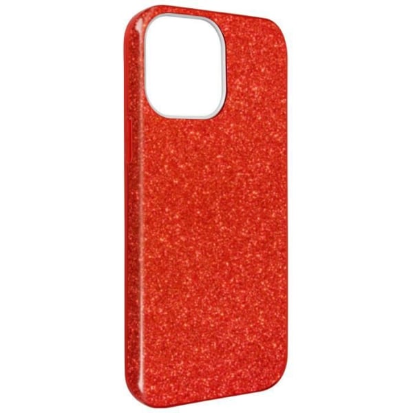 iPhone 13 Mini Glitter Avtagbart halvstyvt silikonfodral Röd Röd