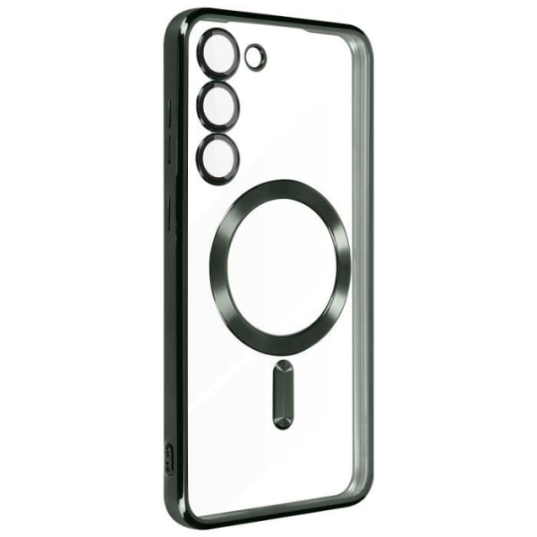MagSafe fodral för Samsung S23 Plus kameraskydd Transparent / Grön