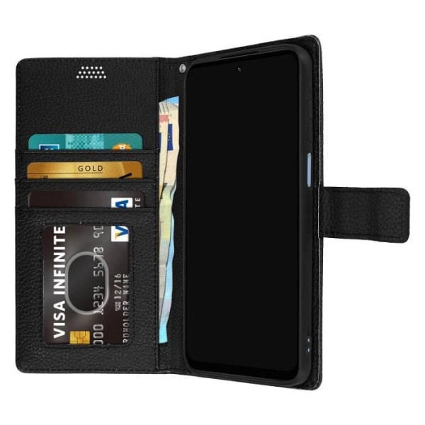 Skal Motorola Moto G31 och G41 Flip Wallet Stand Video svart