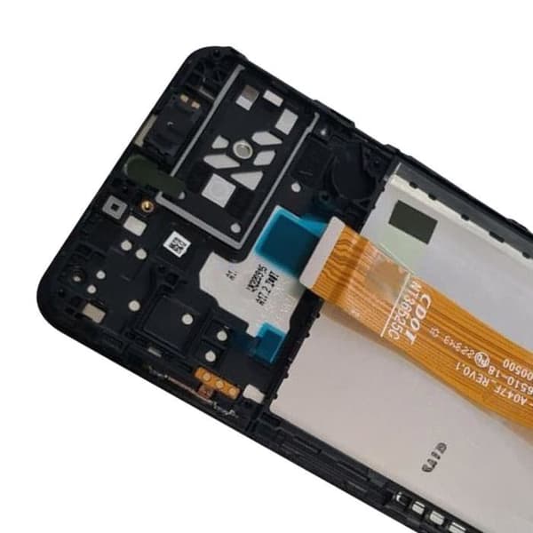 LCD-skærm med berøringsglas til Samsung A04s - Sort Svart