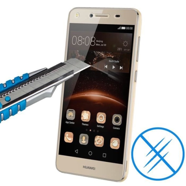 Suojakalvo - Huawei - Y5 2 - Karkaistua lasia - Läpimurto - Ultra-ohut 0,3mm