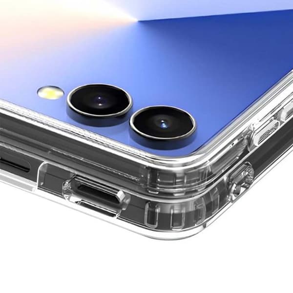 Cover til Samsung Galaxy Z Flip 7 Slim Magsafe Stødabsorberende 2m Fin Force Case Transparent Vit