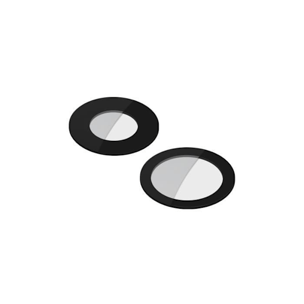 Bagkameraobjektiv til iPhone 11 Sort Svart