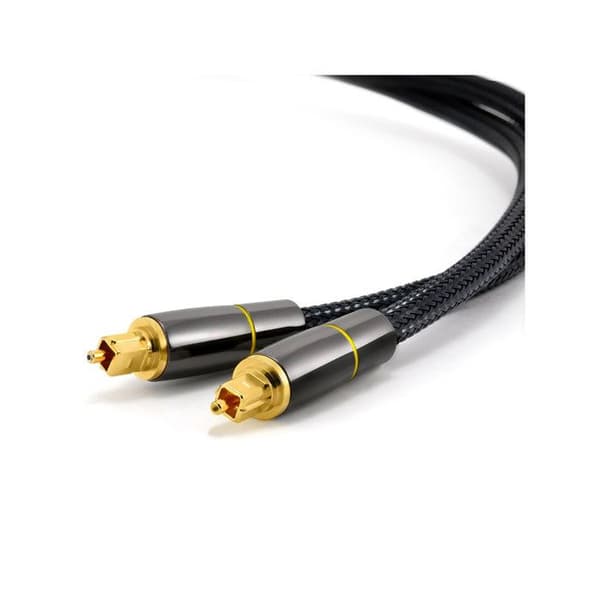 Optisk Audio Kabel - AVIZAR - 5m - Flechtet Nylon - Forgyldte Stik - Dolby Digital/DTS