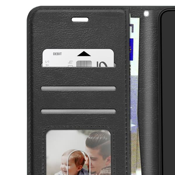 Plånboksfodral för Galaxy S26 Plus med handledsrem och ställfunktion Mayaxess Svart Svart