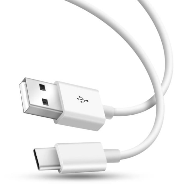 USB-C-kaapeli Pikalataus Tiedonsiirto 2.0 Pituus 1m Valkoinen