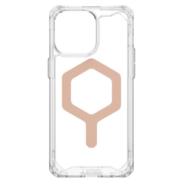 UAG MagSafe Fodral för iPhone 15 Pro Stötsäkert Transparent och Pink Plyo Series