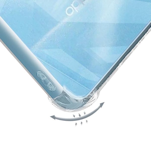 Fodral till Oppo A60 - AVIZAR - Stötsäker flexibla förstärkta hörn - Genomskinlig Transparent