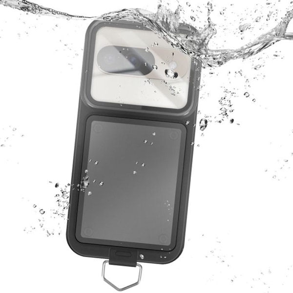 Vandtæt IP68 Cover til Telefon 5.8 til 6.3 tommer Stødabsorberende 1.5m Sort