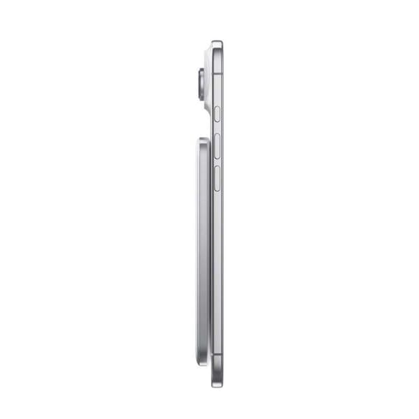 MagSafe Extern Batteri SolidSafe Air 5000mAh Qi2 15W Titanfinish BMX Silver Grå