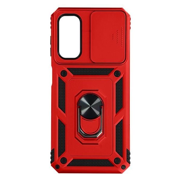 Coque - AVIZAR - Samsung Galaxy A54 5G - Stötsäker - Glidande kameraskydd - Videostöd ring Röd