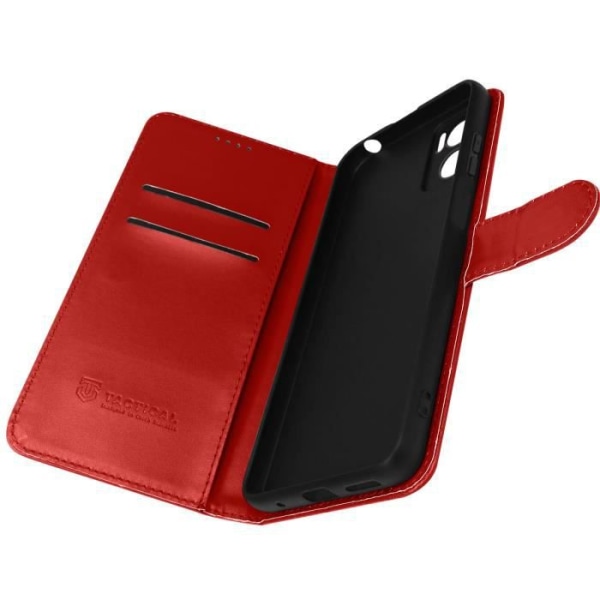 Fodral för Motorola Moto E22 och E22i Wallet Tactical Field Notes rött