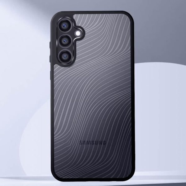 Fodral till Samsung Galaxy S23 FE - DUX DUCIS - Aimo - Stötsäker - Vätskemönster - Svart Transparent