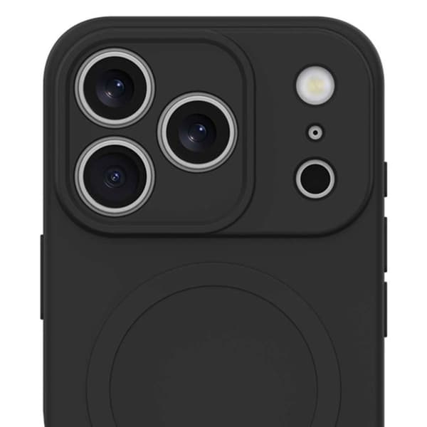 Coque MagSafe til iPhone 17 Pro Max Serie Kick Case Stødabsorberende JUST IN CASE Sort Svart