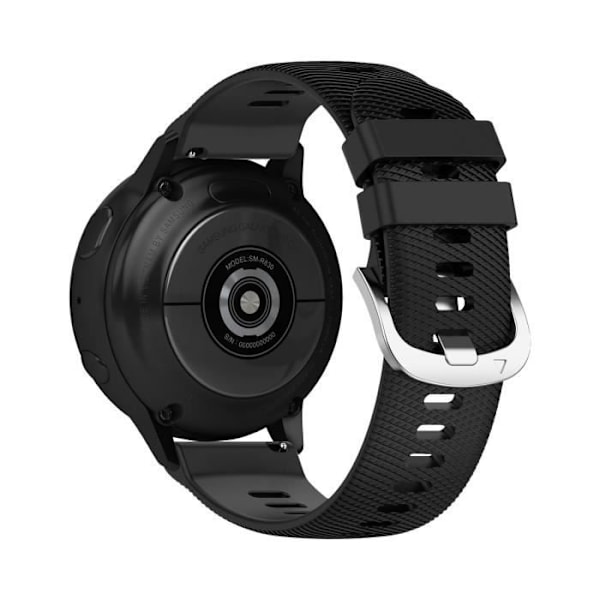 Armbånd til Samsung Galaxy Watch Active 2 40mm - AVIZAR - Sort - Tekstureret silikone Svart