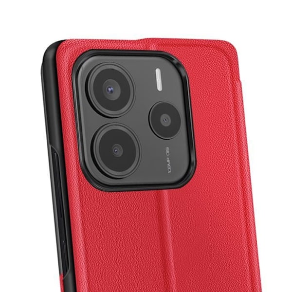 Fodral för Xiaomi Redmi Note 14 5G Med Stativ Röd Röd