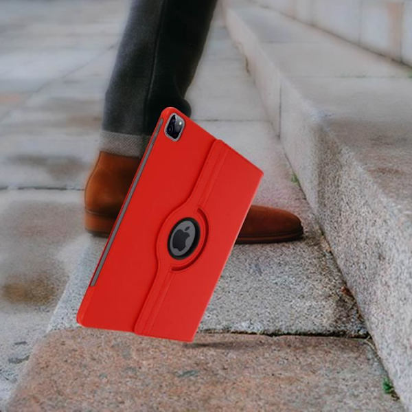 Kotelo - AVIZAR - iPad Pro 12.9 2020 - Täysi kansi - 360° kääntyvä jalusta - punainen Röd
