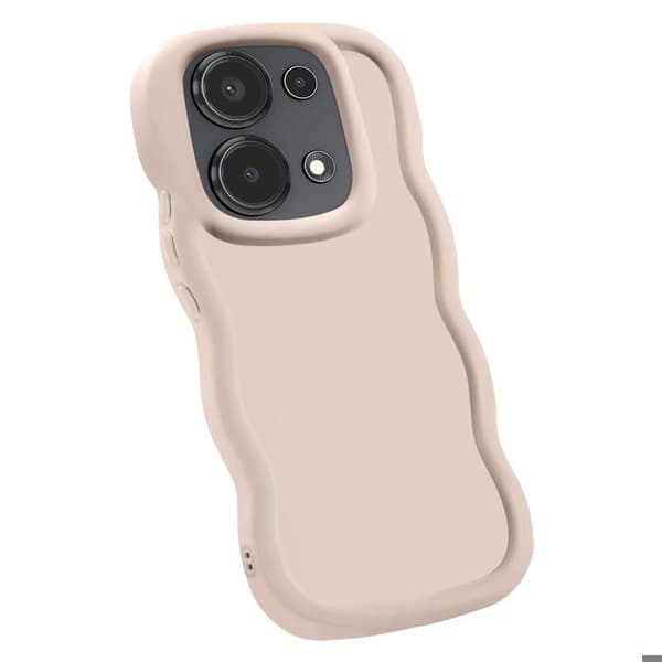 Coque för Xiaomi Redmi Note 13 Pro och Poco M6 Pro Silikon Stötsäker Beige Beige