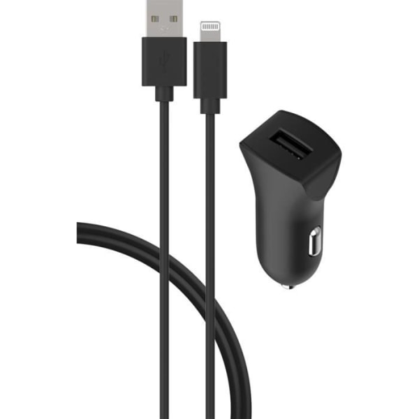 BIGBEN kytketty - Auton virtalähde - 2,4 A (USB) musta