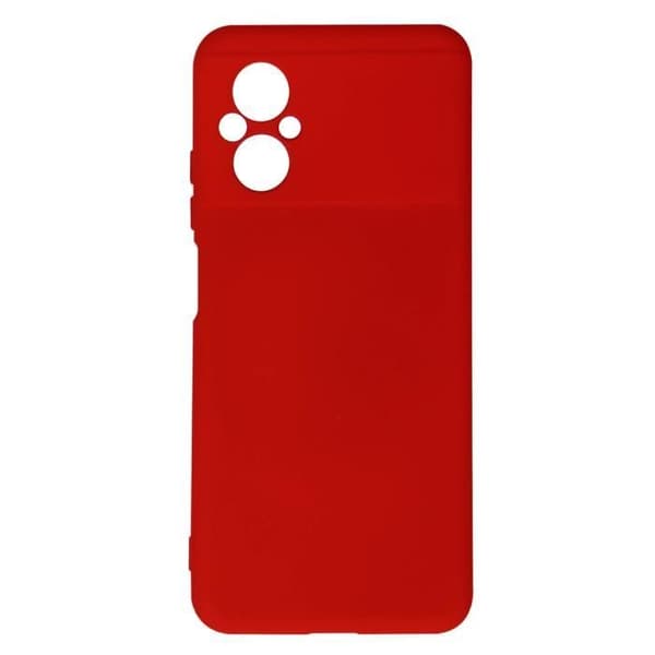 Skyddsfodral - AVIZAR - Xiaomi Poco M5 - Röd - Halvstyv - Soft-touch Röd