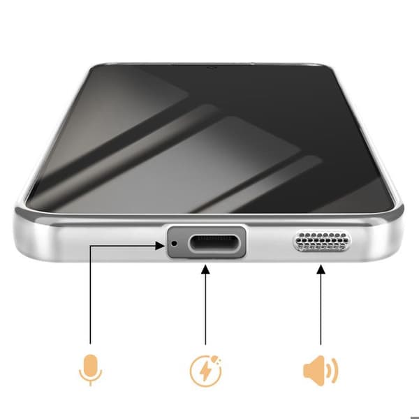 Silikonecover til Galaxy S26 MagSafe Stødabsorberende med Kromkant i Sølv Grå