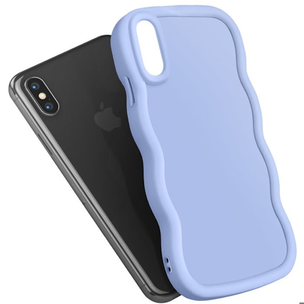 Coque til iPhone X og XS Silikone Stødabsorberende Candy Lavendel serie Lila