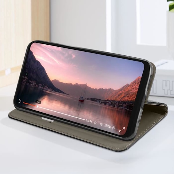 Älykännykän suojakotelo - AVIZAR - Motorola Moto G24 Power - Musta - Puolijäykkä - Tukitoiminto Svart