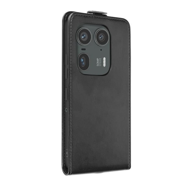 Vertical Cover Case for Motorola Edge 50 Ultra Cardholder Black Svart