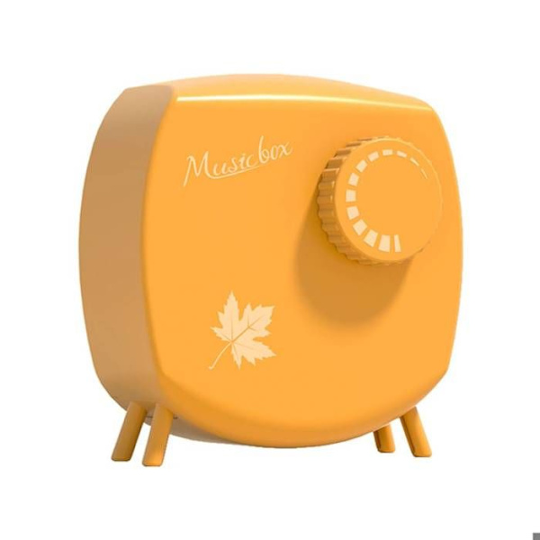 Musikboks - AVIZAR - Transistor Model - Gul - Søde melodi - Ergonomisk Gul